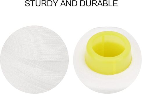 Hidyliu Serger Thread, 4 Pack Durable Polyester White in Kuwait