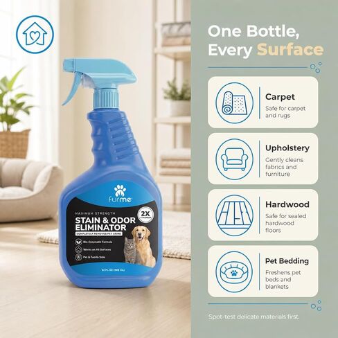FURME Enzyme Stain & Odor Eliminator, 32 Fl Oz, Maximum Strength Formula in Saudi Arabia