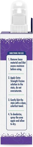Fizzion Extra Strength Pet Stain and Odor Remover 23 Ounce Empty Spray Bottle with 2 Refills in Kuwait