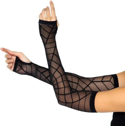 حذاء Leg Avenue النسائي الشفاف لتدفئة الذراع من شبكة العنكبوت in Kuwait