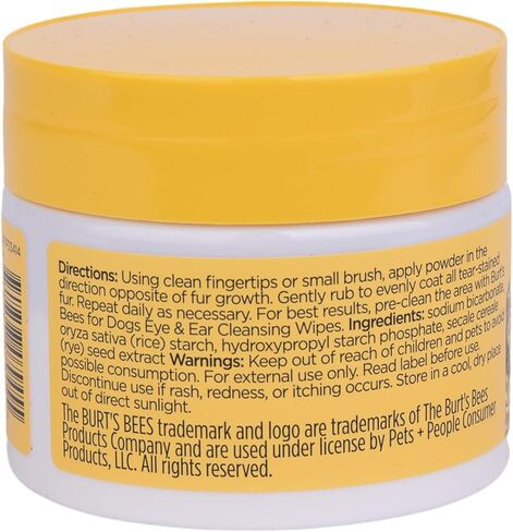 Burt's Bees for Pets Dog Tear Stain Removing Powder, 4 Oz in Saudi Arabia