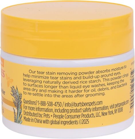 Burt's Bees for Pets Dog Tear Stain Removing Powder, 4 Oz in Saudi Arabia