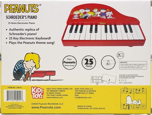Peanuts Schroeder 25-Note Grand Piano - Musical Instrument Toy for Kids, 3+ in Kuwait