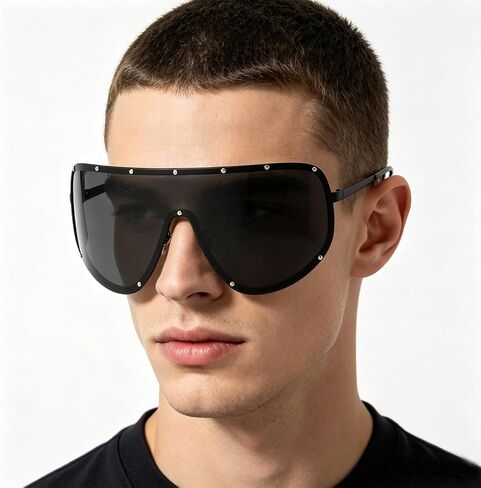 FUPRECIOUS Oversized Polarized Shield Sunglasses Lens For Men Women in Saudi Arabia