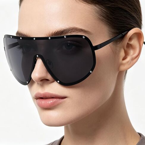 FUPRECIOUS Oversized Polarized Shield Sunglasses Lens For Men Women in Saudi Arabia