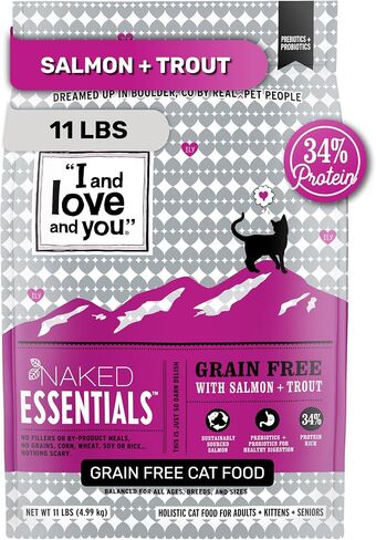 I AND LOVE AND YOU Naked Essentials Dry Cat Food, Salmon & Trout | 3.4lb in Saudi Arabia