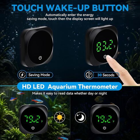 Digital Aquarium Thermometer, Stick-on Fish Tank Water Thermometer in Saudi Arabia