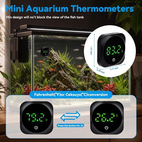 Digital Aquarium Thermometer, Stick-on Fish Tank Water Thermometer in Saudi Arabia