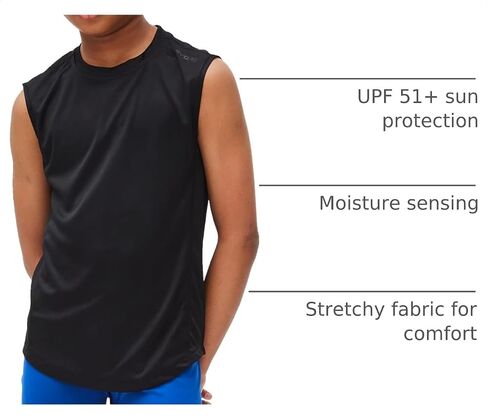 DEVOPS Boys Baselayer Workout Tank Top Sleeveless in Kuwait
