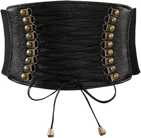 VOCHIC Womens PU Leather Belt High Waist Cincher Belt Corsets for Waist Training Wide Belt in Kuwait