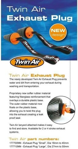Twin Air 177710NN Large 4-Stroke Exhaust Plug, black in Saudi Arabia