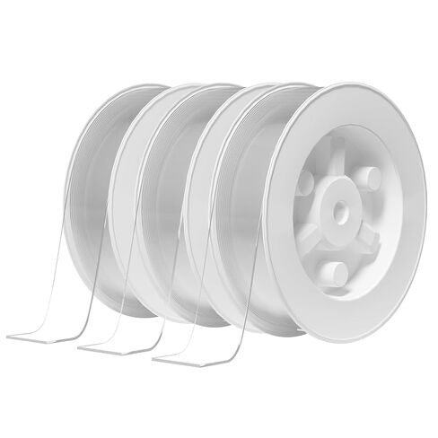 PPB 2 Rolls Double Sided Tape Heavy Duty - Removable Mounting Tape for Poster Carpet Picture Hanging Strip Rug Wall Outdoor - Clear & Strong Nano Tape Adhesive Multipurpose in Saudi Arabia