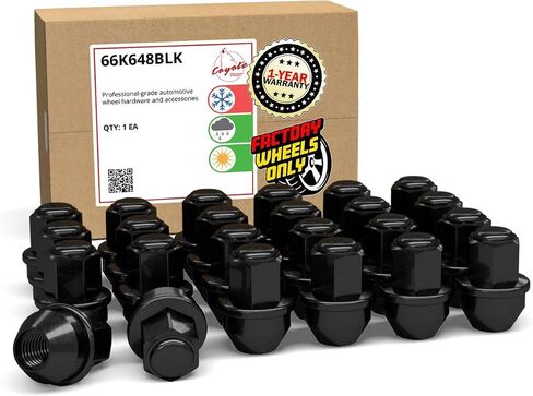 Wheel Accessories Parts 24 Pcs 14mm 1.50 14x1.50 Thread ACPZ-1012-B | 611-008 1.66" Long OEM Style Lug Nuts Chrome 7/8" Hex Fits 2015 + Ford F150 Expedition Lincoln Navigator | F150 Lightening in Kuwait