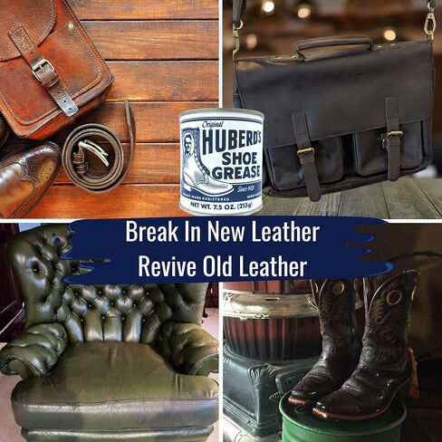 Huberd’s Shoe Grease (7.5oz) - Leather conditioner and waterproofer since 1921. Waterproofs, softens and conditions boots, shoes, bags, belts, jackets, car seats, gloves, furniture, saddles and tack. in Kuwait