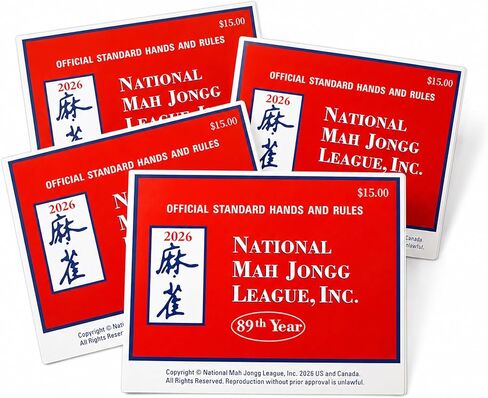 2026 Mahjong Cards Official Revision, Large Print, 4Pcs in Kuwait