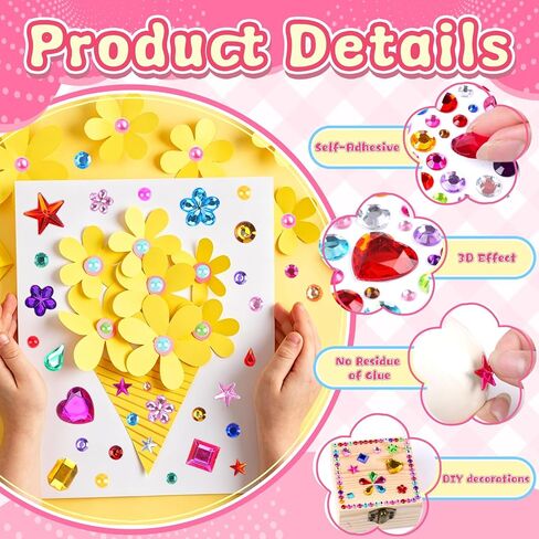 10000+Pcs Gem Stickers, 19 Sheets Rhinestone Stickers, Diamond Stickers in Saudi Arabia
