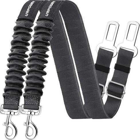 URPOWER Retractable Dog Seat Belt, Adjustable Safety Belt, 2 Pack in Saudi Arabia