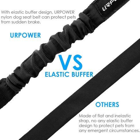 URPOWER Retractable Dog Seat Belt, Adjustable Safety Belt, 2 Pack in Saudi Arabia