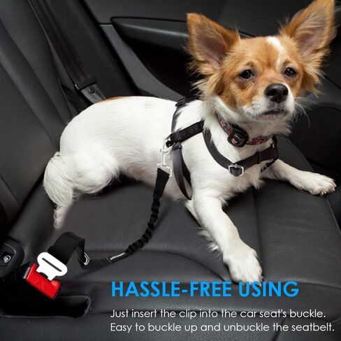 URPOWER Retractable Dog Seat Belt, Adjustable Safety Belt, 2 Pack in Saudi Arabia