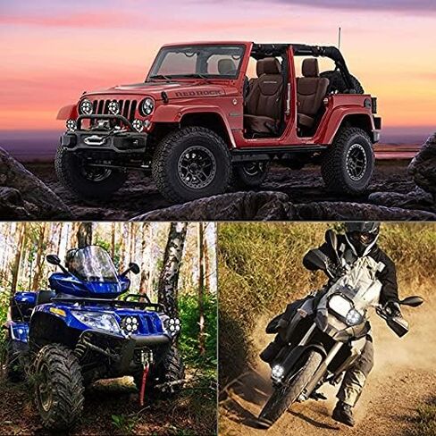 LED Light bar Driving Fog Lights 2Pcs LED Pods Driving Lamp IP68 Waterproof Work Light Off Road Lighting for Truck ATV UTV SUV Boat Trucks Motorcycle Tractor in Kuwait