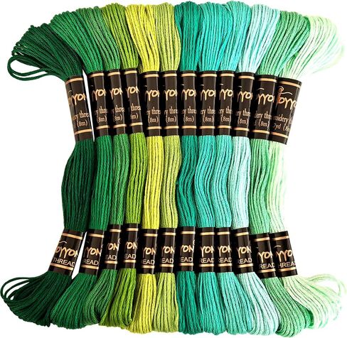 122 skeins Embroidery Floss - Embroidery Thread - Friendship Bracelet String for Cross Stitch, Hand Embroidery, String Art in Kuwait