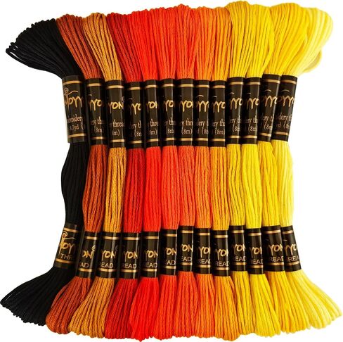 122 skeins Embroidery Floss - Embroidery Thread - Friendship Bracelet String for Cross Stitch, Hand Embroidery, String Art in Kuwait