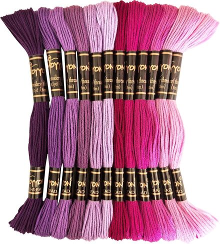 122 skeins Embroidery Floss - Embroidery Thread - Friendship Bracelet String for Cross Stitch, Hand Embroidery, String Art in Kuwait
