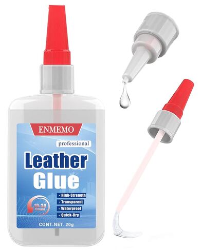 (2-in-1)Leather Glue with Brush Applicator&Nozzle,Purses Sofas Leathercraft in Kuwait