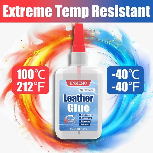 (2-in-1)Leather Glue with Brush Applicator&Nozzle,Purses Sofas Leathercraft in Kuwait
