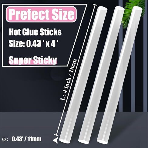 MONVICT 100 Pack Full Size Hot Melt Glue Sticks (2.2 lb, Clear) in Kuwait