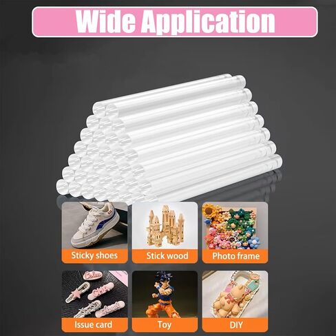 MONVICT 100 Pack Full Size Hot Melt Glue Sticks (2.2 lb, Clear) in Kuwait