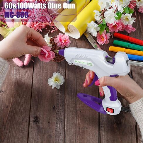 MONVICT 100 Pack Full Size Hot Melt Glue Sticks (2.2 lb, Clear) in Kuwait