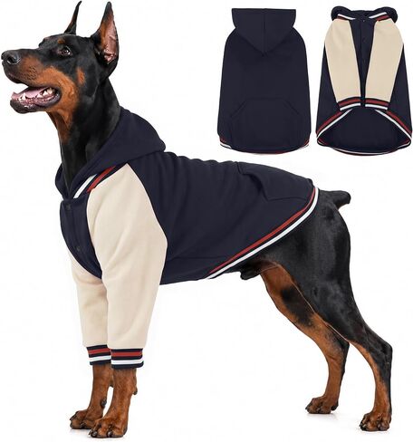 Lelepet Dog Hoodie Warm Fleece Dog Sweater for Small Medium Large Dogs Boy in Kuwait