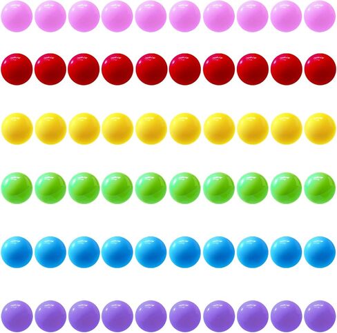 60 Pcs Chinese Checkers Marbles Balls in 6 Colors,14mm Game Replacement Balls for Marble Run, Marbles Game Home Decoration in Saudi Arabia