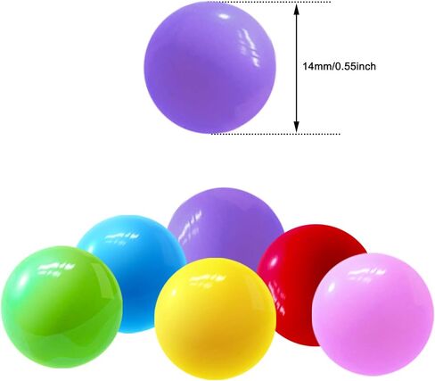 60 Pcs Chinese Checkers Marbles Balls in 6 Colors,14mm Game Replacement Balls for Marble Run, Marbles Game Home Decoration in Saudi Arabia