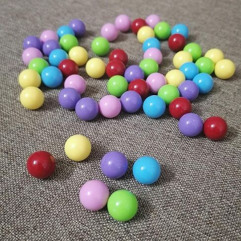 60 Pcs Chinese Checkers Marbles Balls in 6 Colors,14mm Game Replacement Balls for Marble Run, Marbles Game Home Decoration in Saudi Arabia