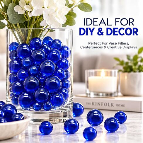 Lagincig 97Pcs Glass Marbles Set - Mix 14mm & 16mm Sizes for Marble Bounce Game DIY Decoration in Saudi Arabia