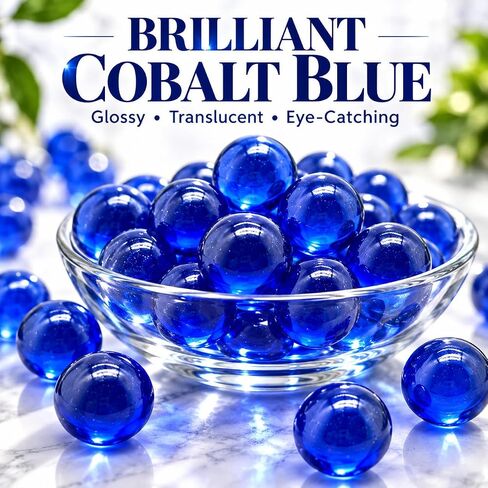 Lagincig 97Pcs Glass Marbles Set - Mix 14mm & 16mm Sizes for Marble Bounce Game DIY Decoration in Saudi Arabia