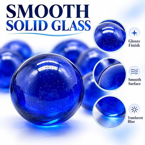 Lagincig 97Pcs Glass Marbles Set - Mix 14mm & 16mm Sizes for Marble Bounce Game DIY Decoration in Saudi Arabia