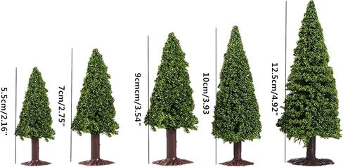10pcs Scenery Landscape Model Trees Train Landscape Miniature Diorama Tree in Kuwait