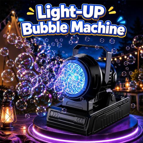 SHCKE Automatic Bubble Machine 10 Holes Bubble Blower,45° Adjustable in Kuwait