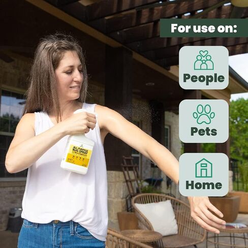 Cedarcide All-Purpose Bug Spray | Kill and Control Mosquitos, Fleas, Ticks, Ants | Made with Natural Essential Oils | Use on People, Pets & Kids (Cedarwood, Quart (32 Oz.)) in Saudi Arabia