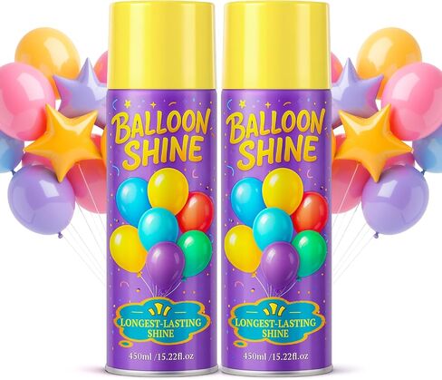 Balloon Shine Spray for Party : 15 oz Balloons Spray Silicone in Kuwait