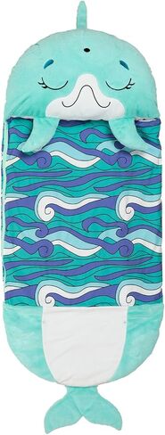 Happy Nappers 2-in-1 Pillow & Sleepy Sack Dolphin, 54x20 Medium in Saudi Arabia