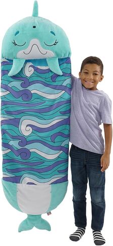 Happy Nappers 2-in-1 Pillow & Sleepy Sack Dolphin, 54x20 Medium in Saudi Arabia