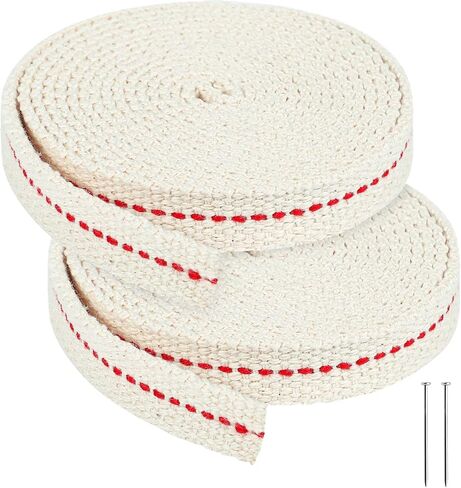 13 Feet/ 2 Rolls Cotton Oil Lamp Wick, 1/2 Inch Replacement Oil Lanterns Wick for Oil Lamps and Oil Burners in Kuwait