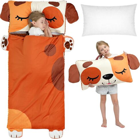 Wizland Sleeping Bag for Kids,Portable Daycare Nap Mat -61.8"×28.3" for 3 4 5 6 7 8 in Kuwait