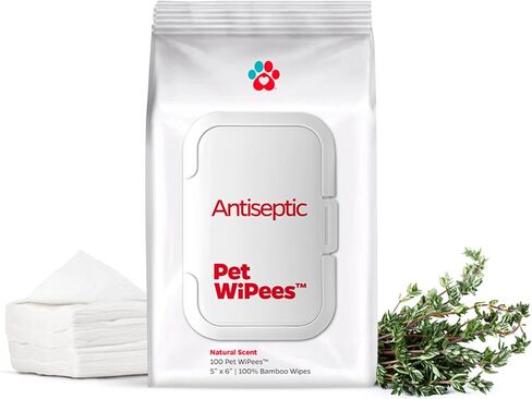 Flea & Tick Pet WiPees™ – 100 Natural Flea and Tick Prevention for Dogs & Cats, 99% Bio-Based, Lick-Safe, Daily Plant-Powered Flea & Tick Wipes for Bug Defense & Skin Relief in Kuwait