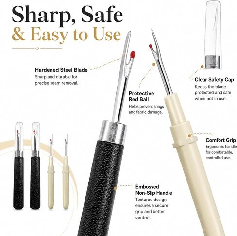 Seam Rippers for Sewing, 4 PCS Stitch Remover Tools in Kuwait