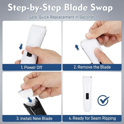 Electric Stitch Remover, Cordless Electric Seam Ripper Kit with 2 Blades in Kuwait